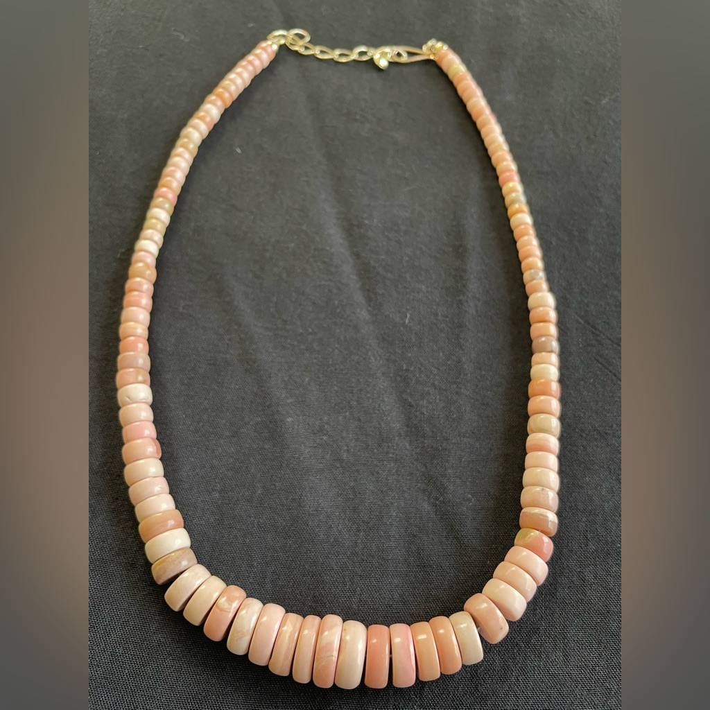 Pink Rhodolite Beaded Stone Necklace Mine Finds By Jay King 49$